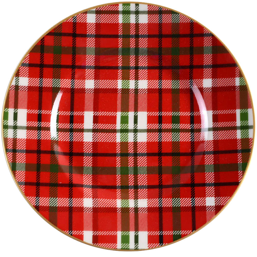 Haddington Plaid Salad Plate by Pier 1-1