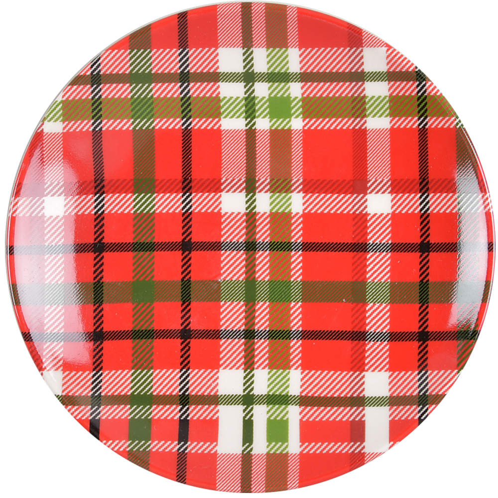 Haddington Plaid Appetizer Plate by Pier 1-1