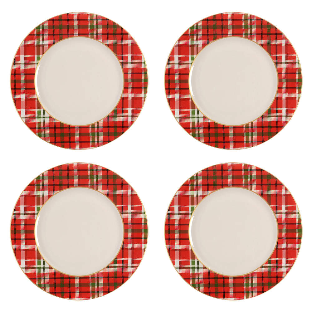 Haddington Plaid Dinner Plate - Set of 4 by Pier 1-1