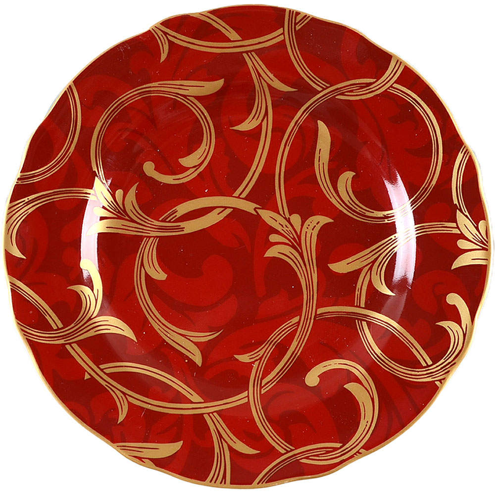 Crimson Chic Salad Plate by Pier 1-1