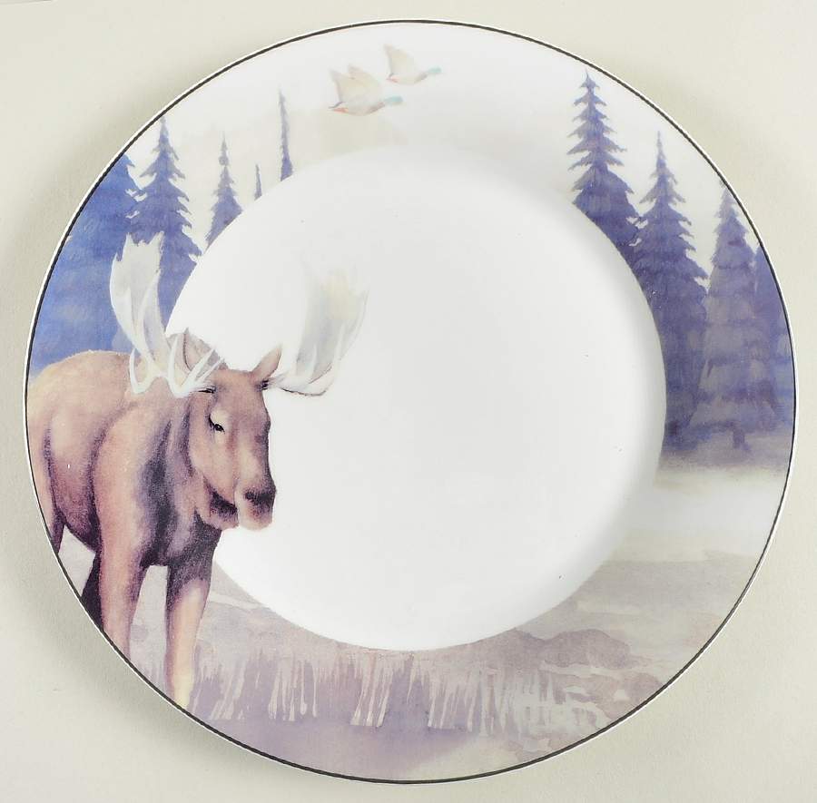 Watercolor Lodge Dinner Plate by Pfaltzgraff-1