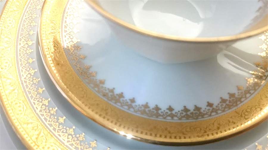 PDT15 Salad Plate by Porcelaine d'Art-1