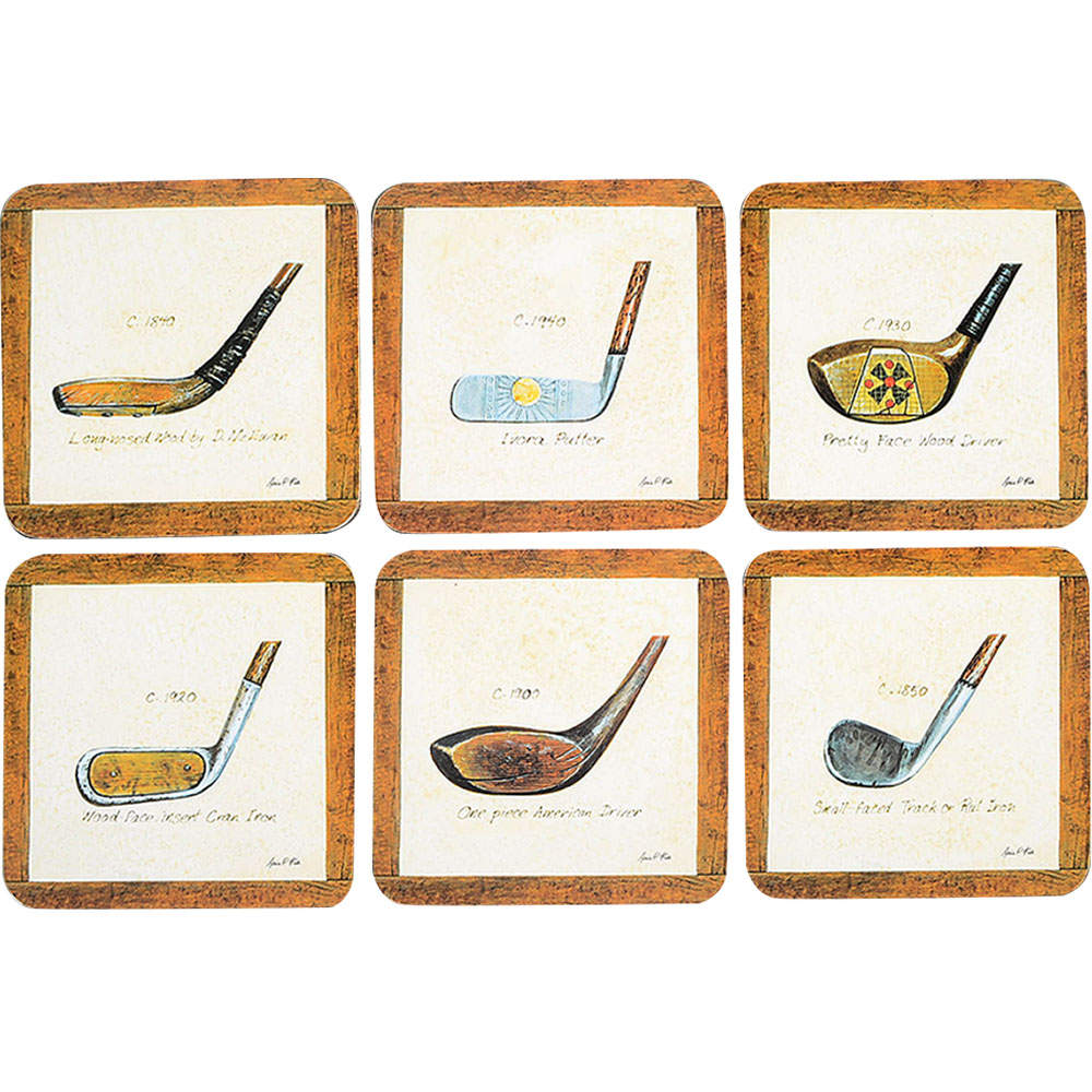 Coasters Square Corkback Coaster - Set of 6 by Pimpernel International-1