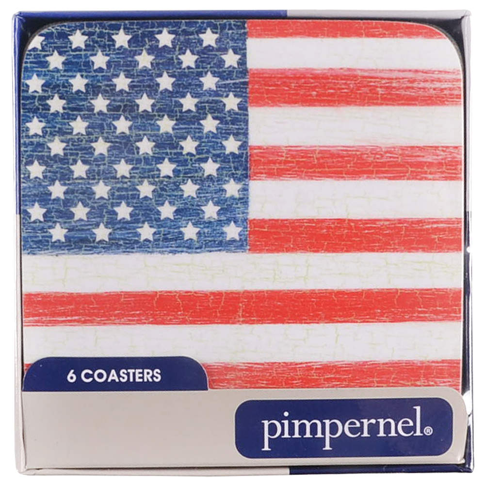 Coasters Square Corkback Coaster - Set of 6 by Pimpernel International-1