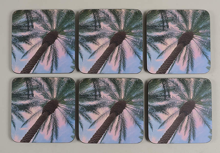 Coasters Square Corkback Coaster - Set of 6 by Pimpernel International-1