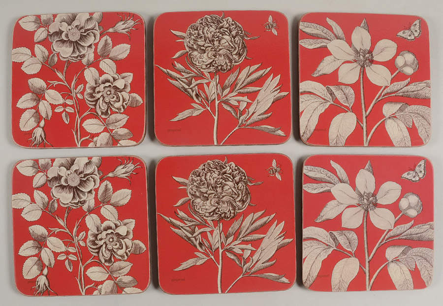 Coasters Square Corkback Coaster - Set of 6 by Pimpernel International-1