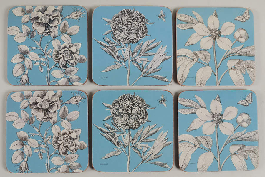 Coasters Square Corkback Coaster - Set of 6 by Pimpernel International-1