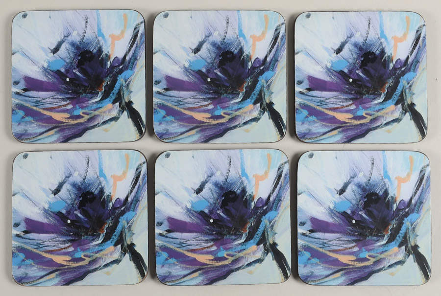 Coasters Square Corkback Coaster - Set of 6 by Pimpernel International-1