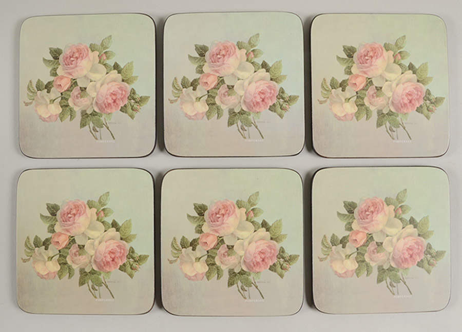 Coasters Square Corkback Coaster - Set of 6 by Pimpernel International-1