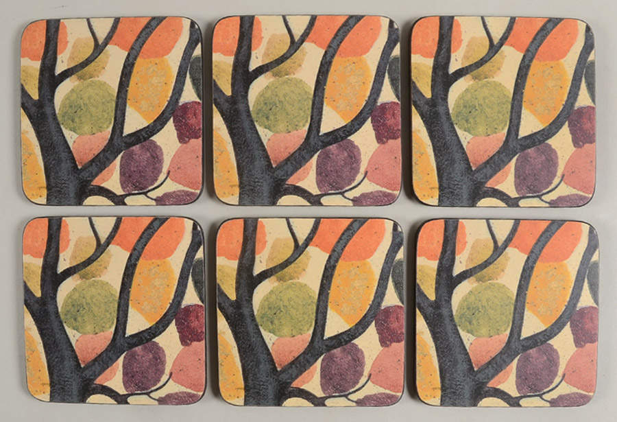 Coasters Square Corkback Coaster - Set of 6 by Pimpernel International-1
