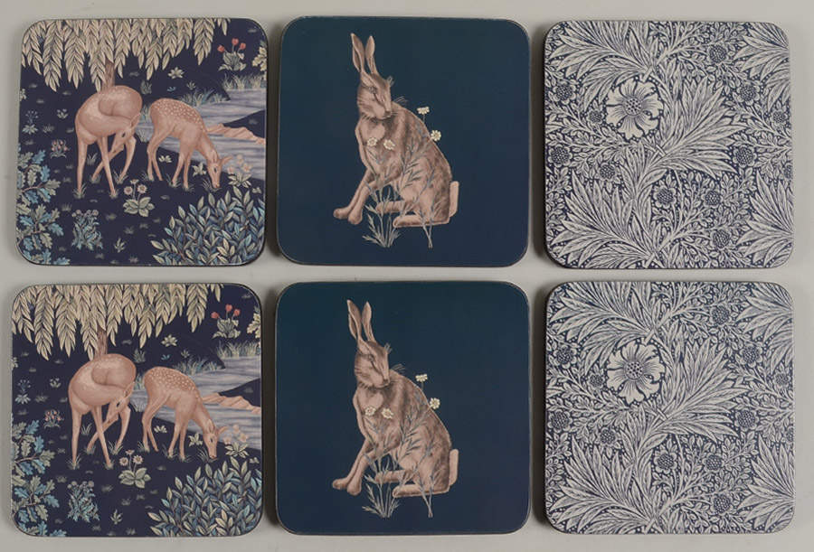 Coasters Square Corkback Coaster - Set of 6 by Pimpernel International-1