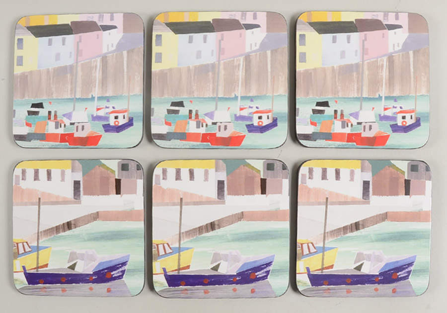 Coasters Square Corkback Coaster - Set of 6 by Pimpernel International-1