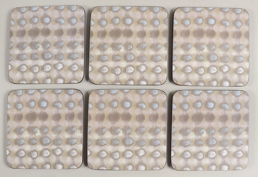 Coasters Square Corkback Coaster - Set of 6 by Pimpernel International-1