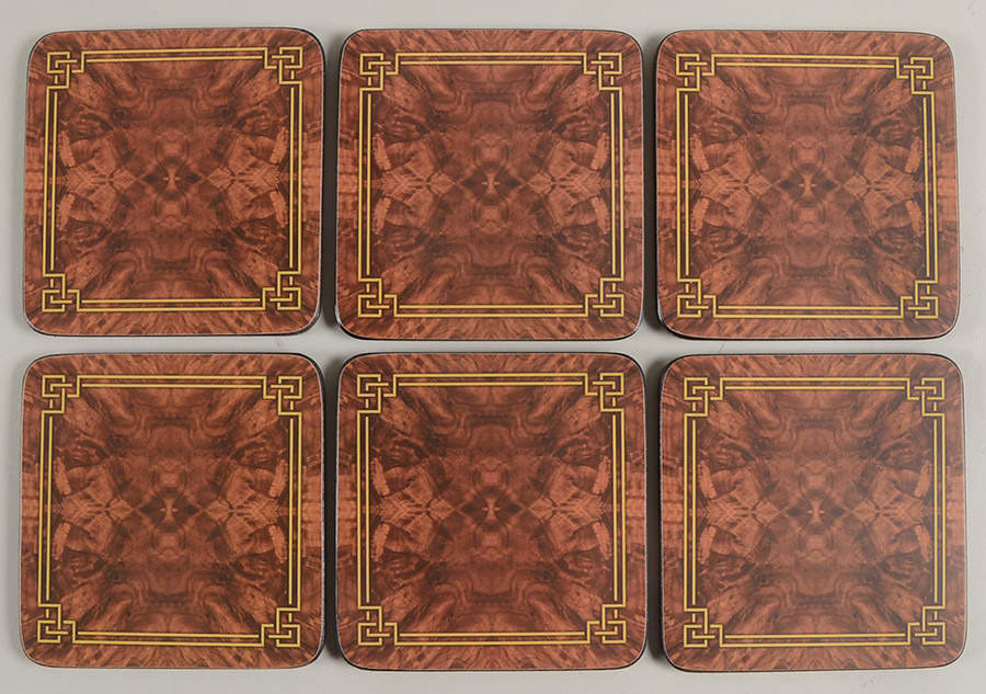 Coasters Square Corkback Coaster - Set of 6 by Pimpernel International-1