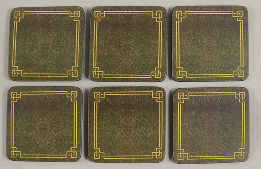 Coasters Square Corkback Coaster - Set of 6 by Pimpernel International-1
