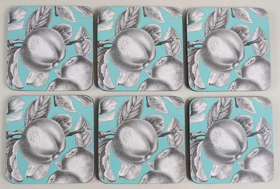 Coasters Square Corkback Coaster - Set of 6 by Pimpernel International-1