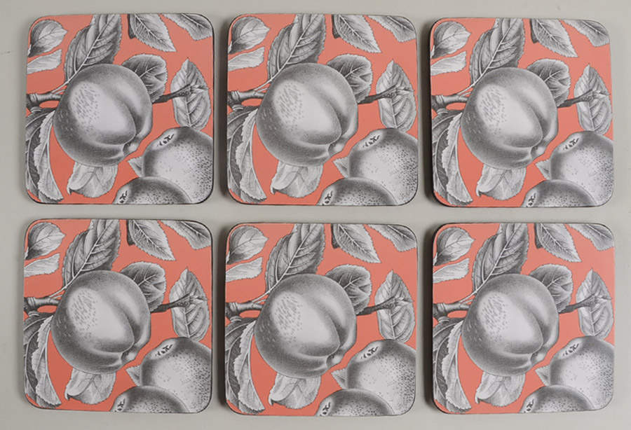 Coasters Square Corkback Coaster - Set of 6 by Pimpernel International-1