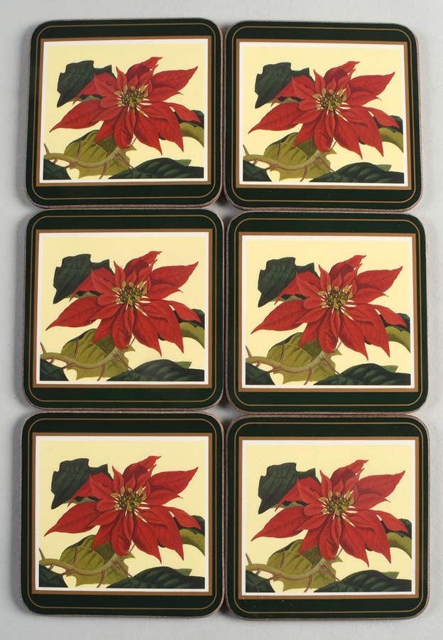 Coasters Square Corkback Coaster - Set of 6 by Pimpernel International-1