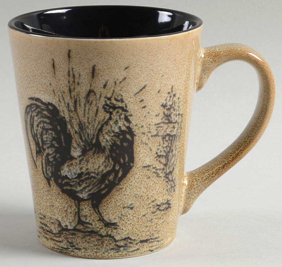 Homespun Rooster Mug by Pfaltzgraff-1