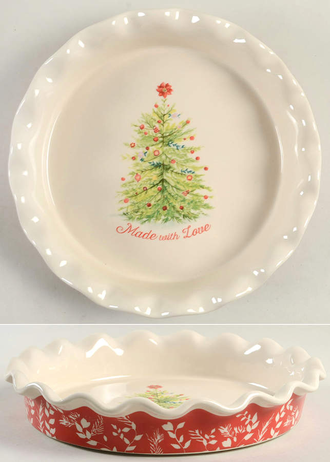 Holiday Cheer 10" Pie Baking Plate by Pioneer Woman-1