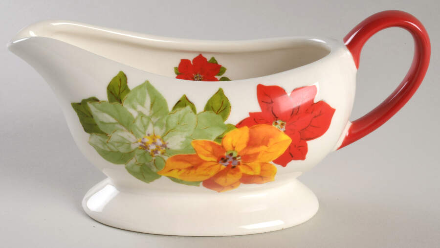 Poinsettia Gravy Boat by Pioneer Woman-1