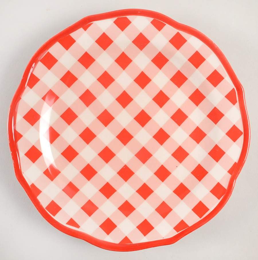 Charming Check Salad Plate by Pioneer Woman-1