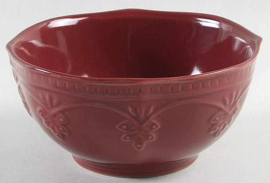 Farmhouse Lace Claret Soup/Cereal Bowl by Pioneer Woman-1
