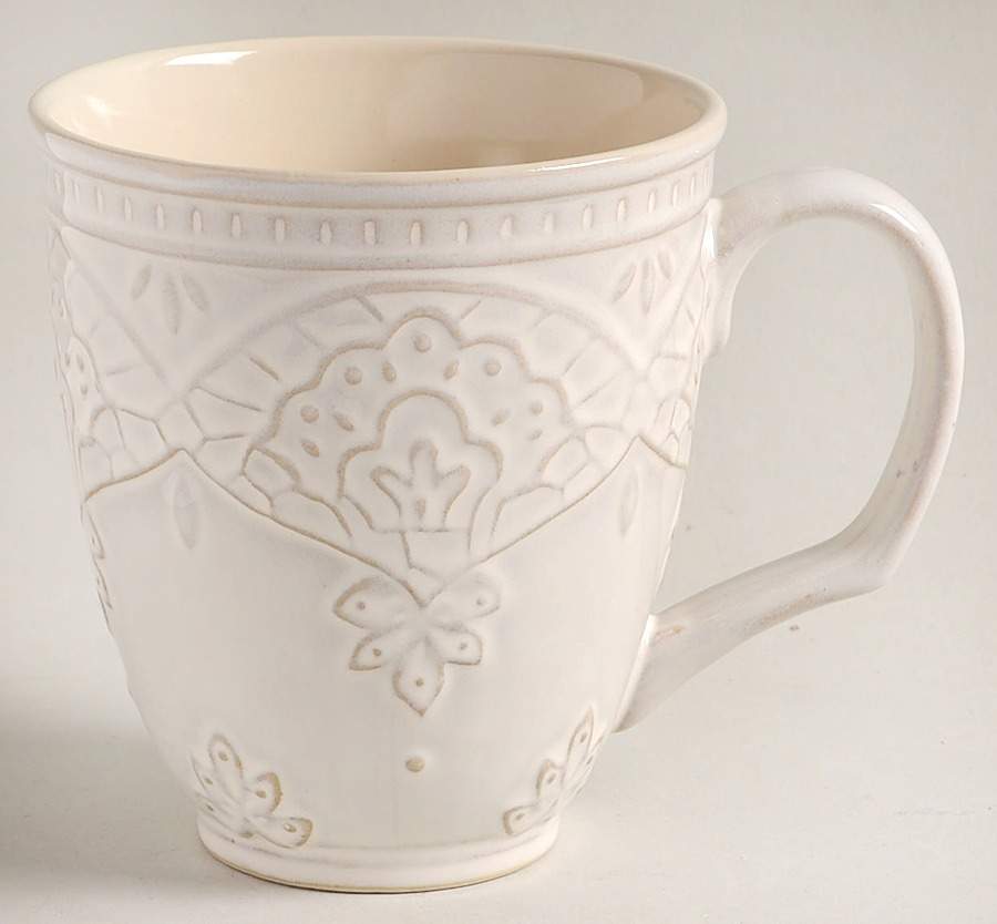 Farmhouse Lace Linen Mug by Pioneer Woman-1