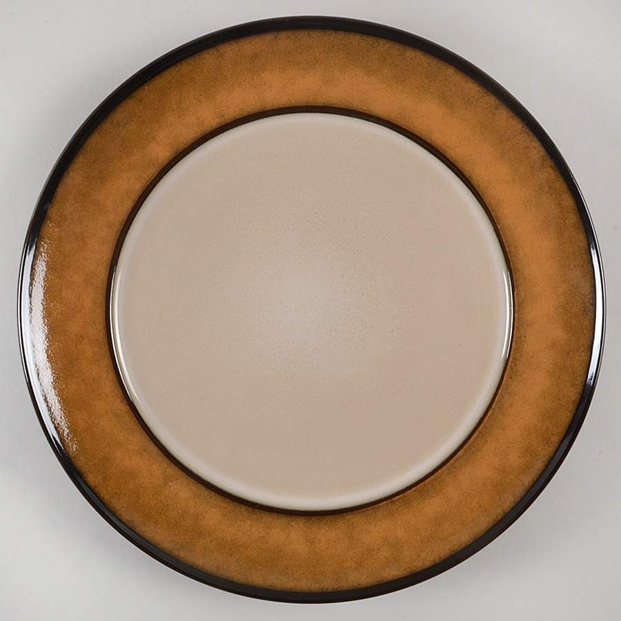 Reactive Rim Curry Yellow Dinner Plate by Pier 1-1
