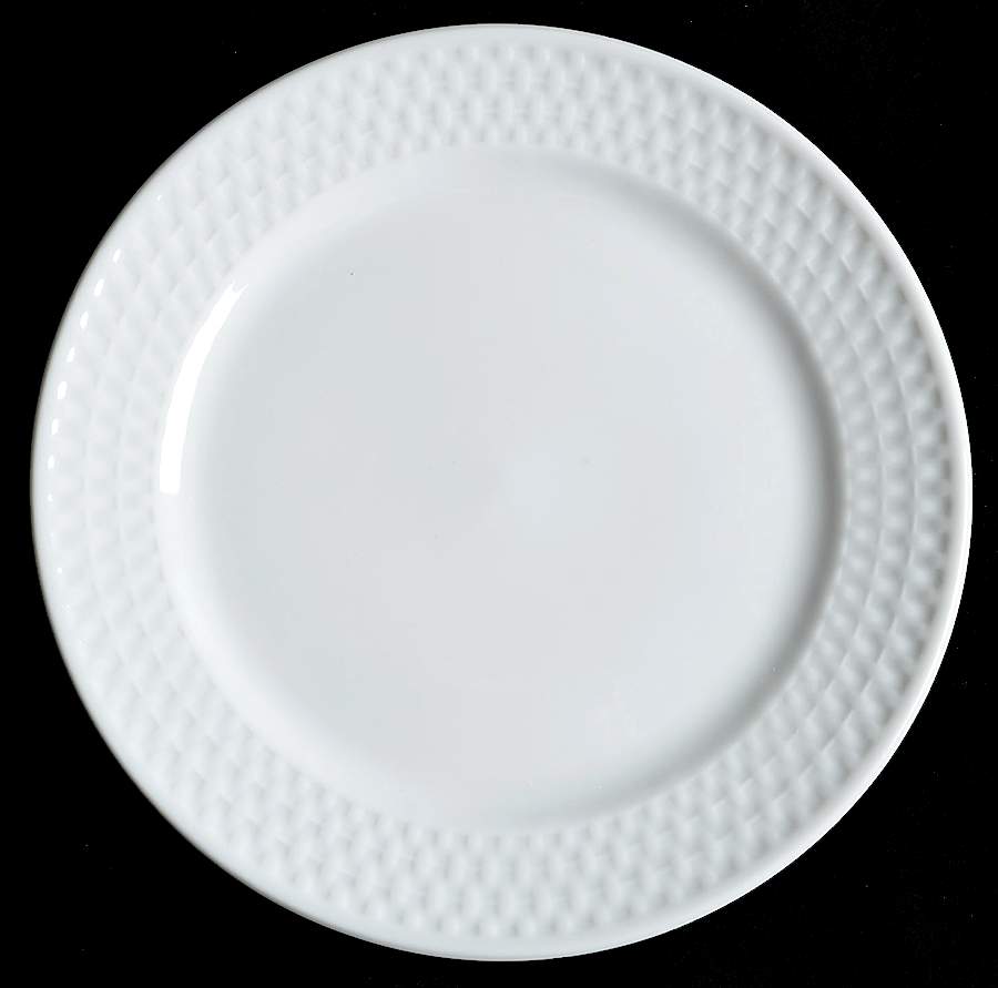 White Crown Weave Salad Plate by Portmeirion-1