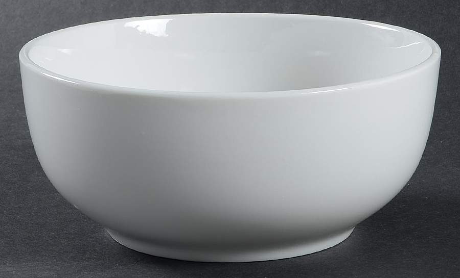 Serene White (Round) Soup/Cereal Bowl by Portmeirion-1