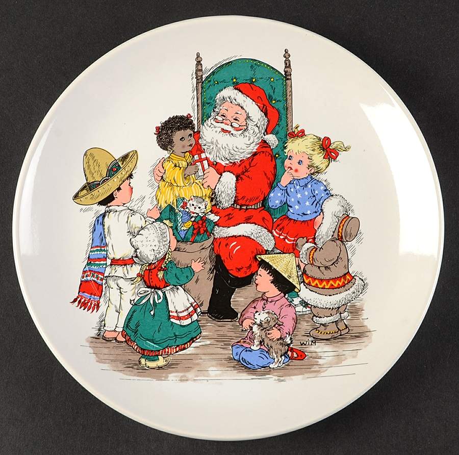 Santa Salad Plate by Potpourri Press-1