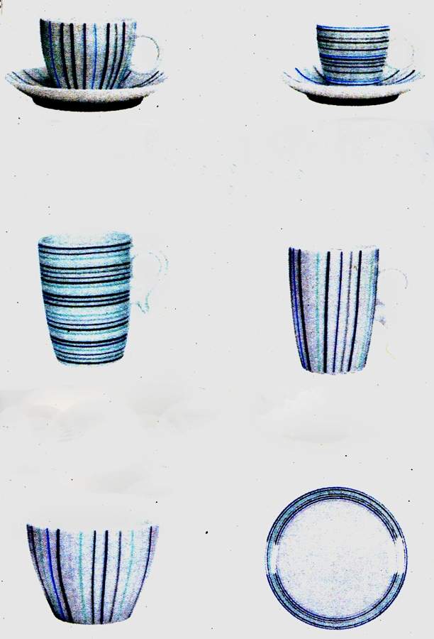 Bluestripes Salad Plate by Porsgrund-1