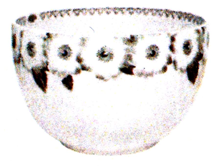 Rose Large Round Serving Bowl by Porsgrund-1