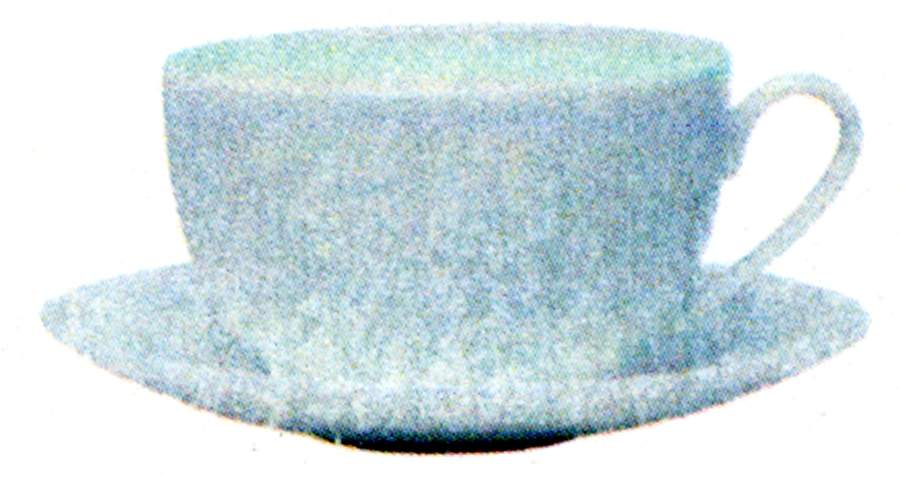Tid Flat Cup & Saucer Set by Porsgrund-1