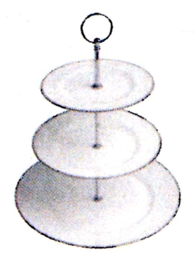 Nathalie Platinum 3-Tiered Serving Tray (DP, SP, BB) by Porsgrund-1