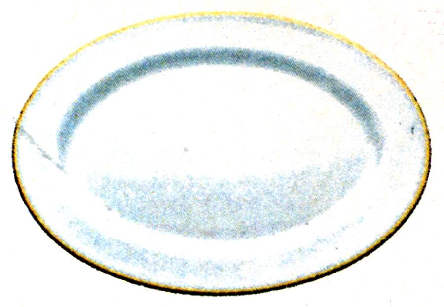 Nathalie Gold 16" Oval Serving Platter by Porsgrund-1