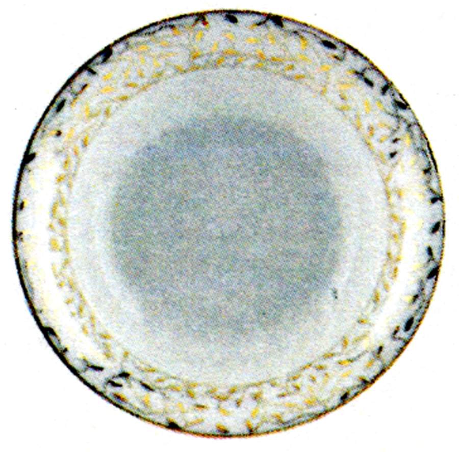Cecilie Gold Coupe Soup Bowl by Porsgrund-1