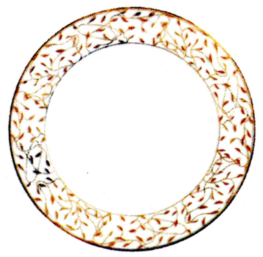 Cecilie Gold 12" Gourmet Plate by Porsgrund-1