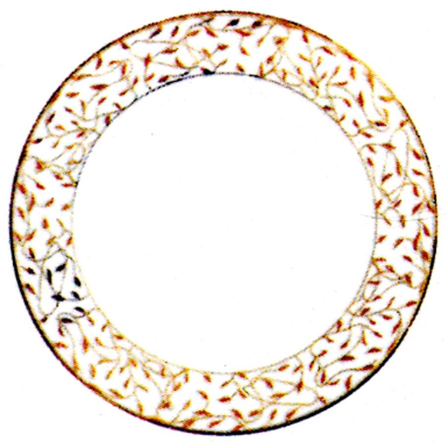 Cecilie Gold Dinner Plate by Porsgrund-1