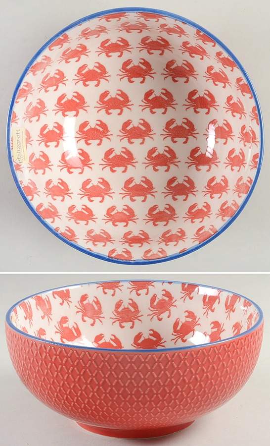 Pad Print (Mix and Match) 8" Round Serving Bowl by Pfaltzgraff-1