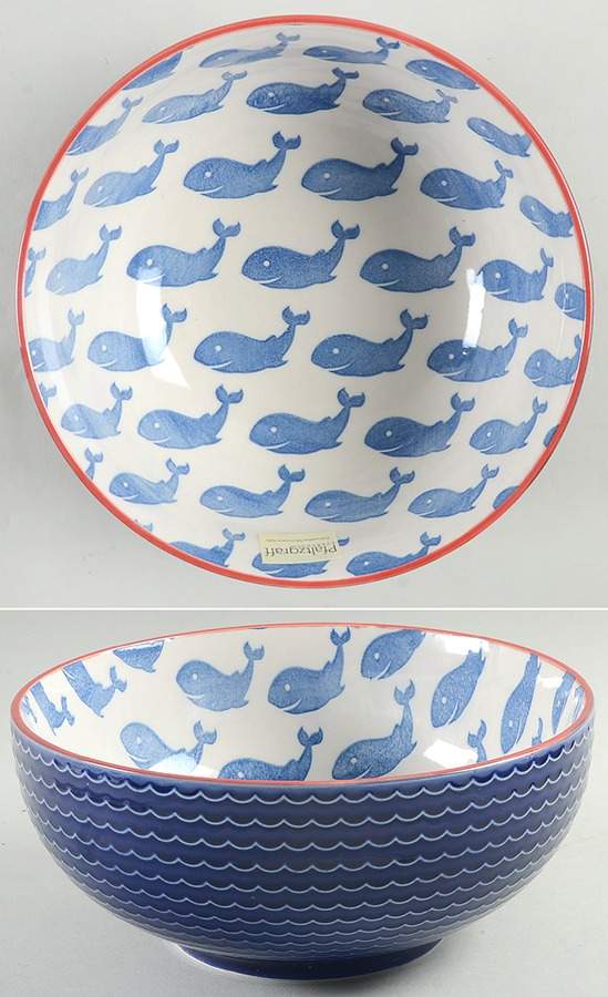 Pad Print (Mix and Match) 8" Round Serving Bowl by Pfaltzgraff-1
