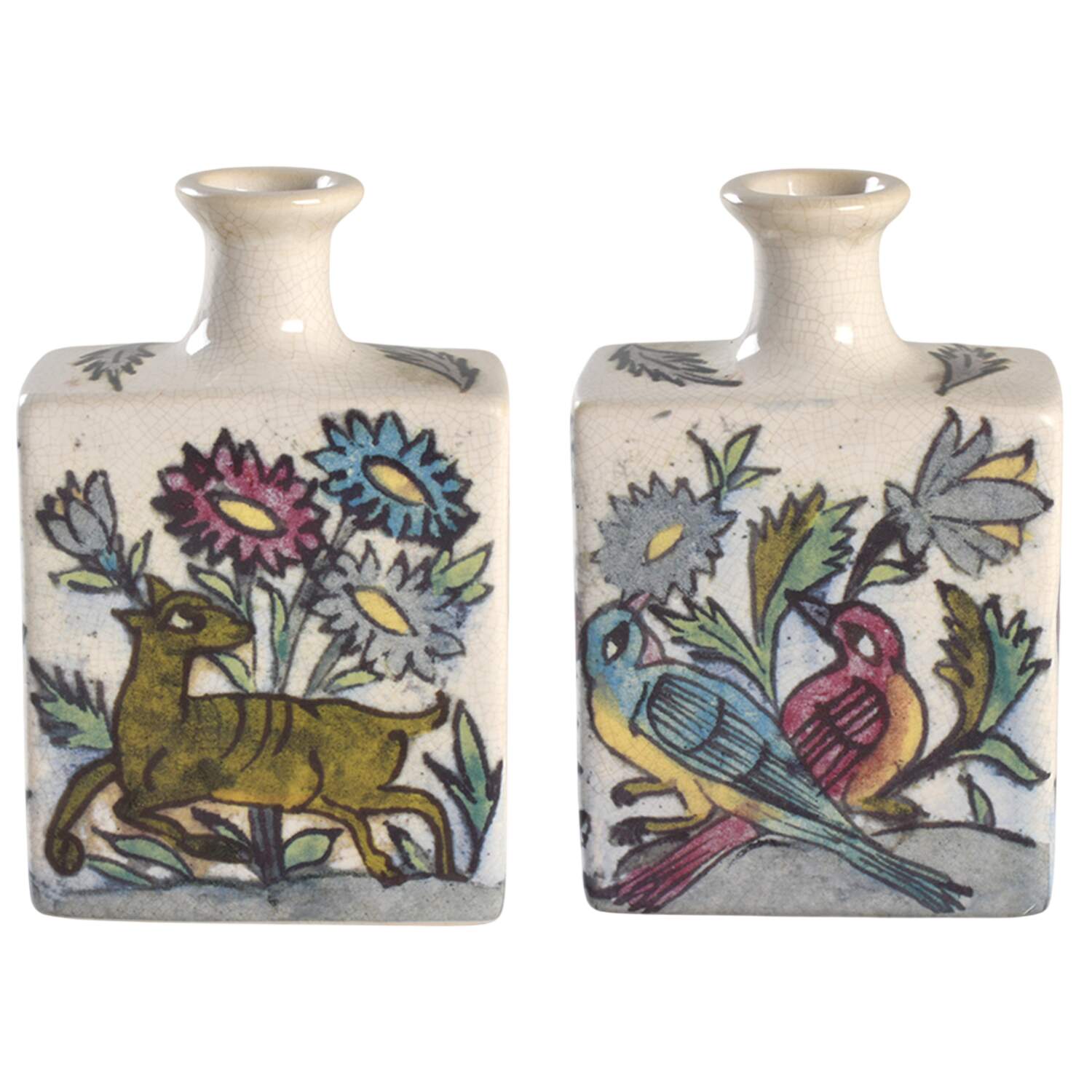 Iznik 6" Rectangular Vase by Pottery Barn China-1