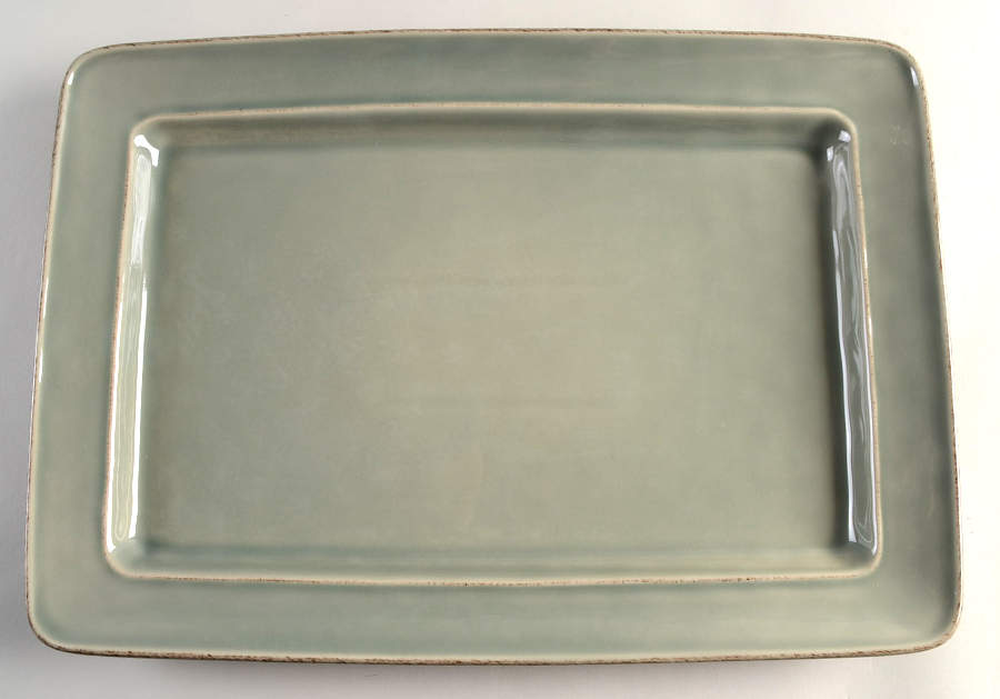 Cambria Celadon 16" Rectangular Serving Platter by Pottery Barn China-1