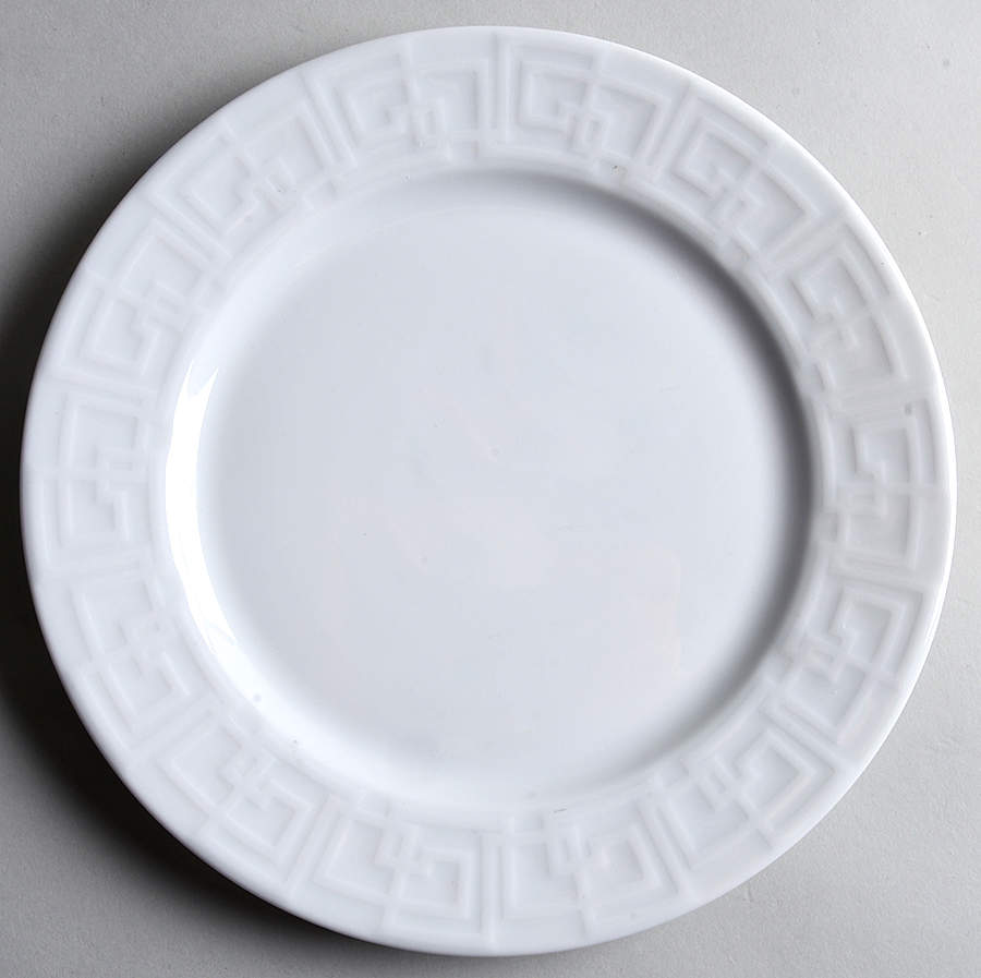 Greek Key Salad Plate by Pillivuyt-1
