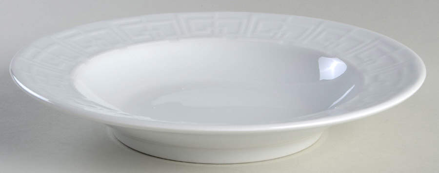 Greek Key 10" Soup/Pasta Bowl by Pillivuyt-1
