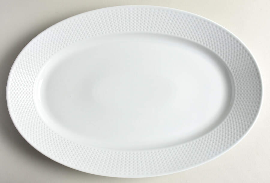 Perle 19" Oval Serving Platter by Pillivuyt-1