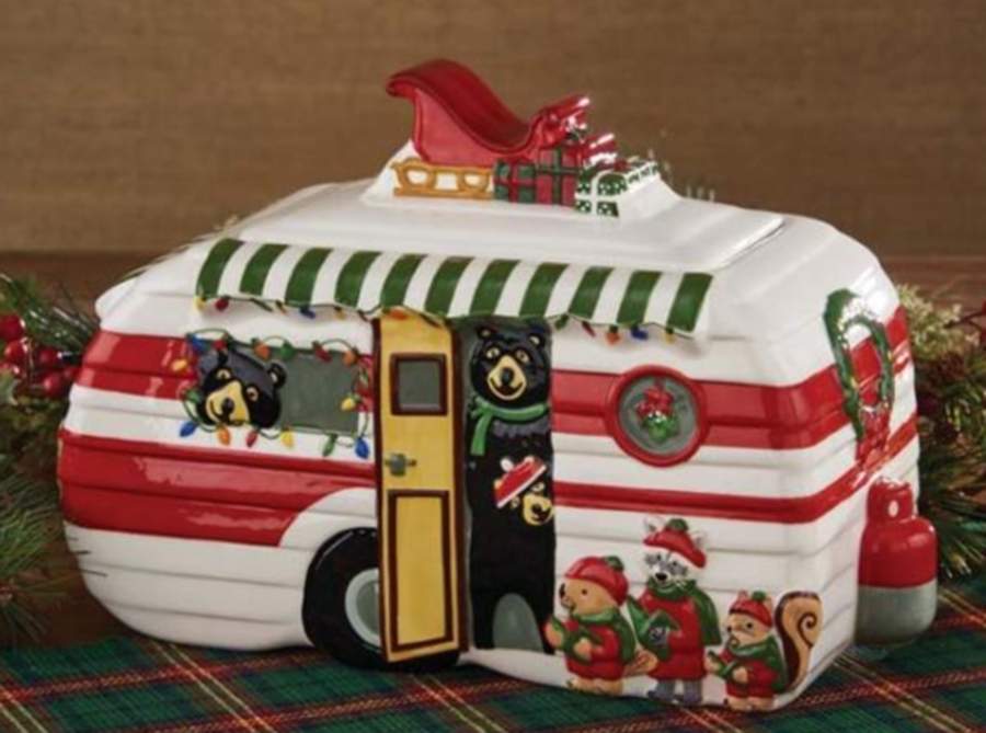 Hometown Holiday Figural Cookie Jar & Lid by Park Designs-1