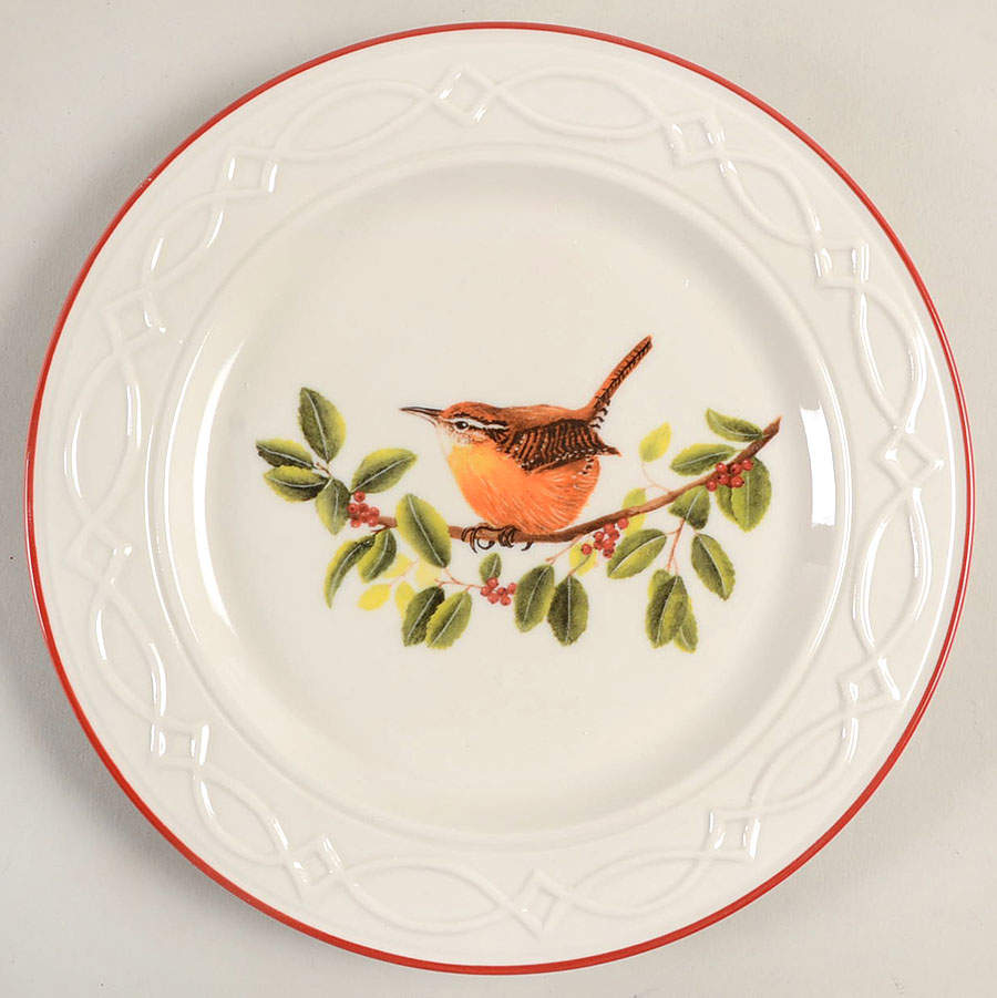 Winter Birds Salad/Dessert Plate by Park Designs-1