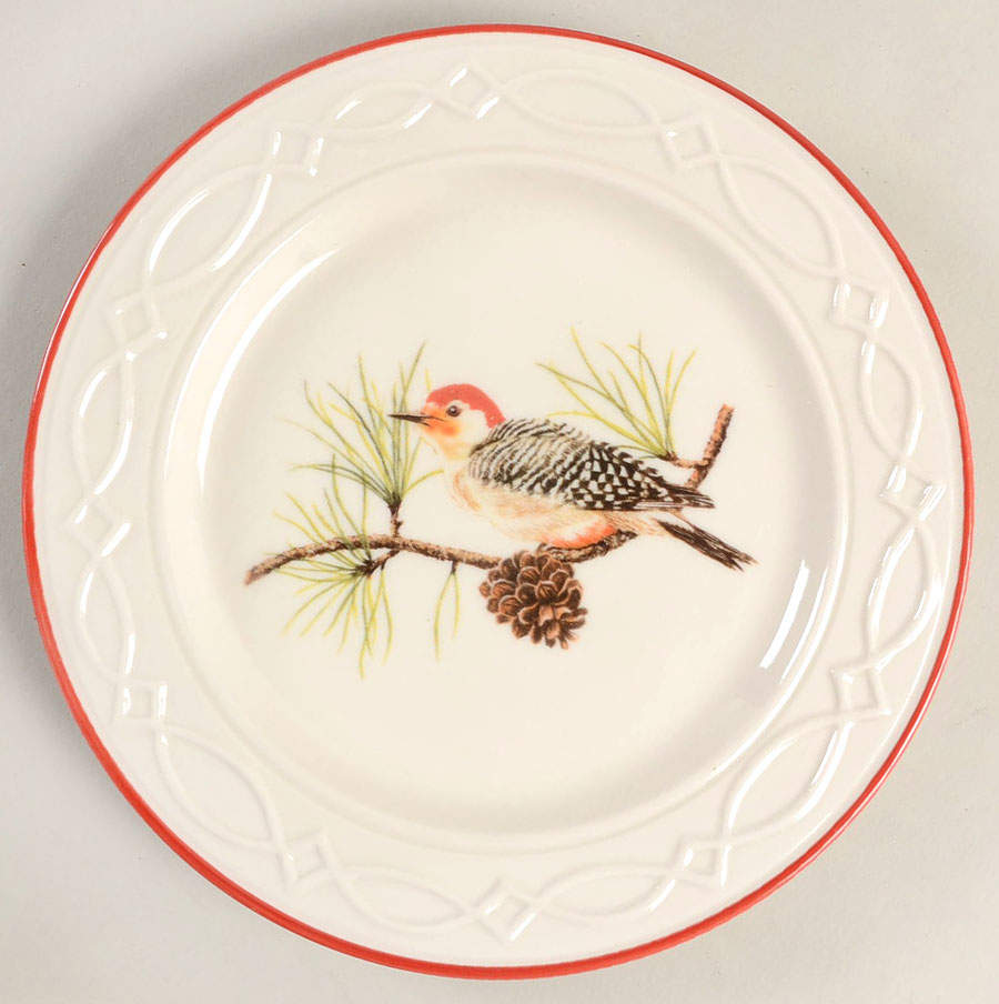 Winter Birds Salad/Dessert Plate by Park Designs-1